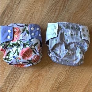 Gently used pocket cloth diapers